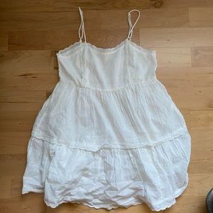 Urban outfitters white “babydoll mini dress”